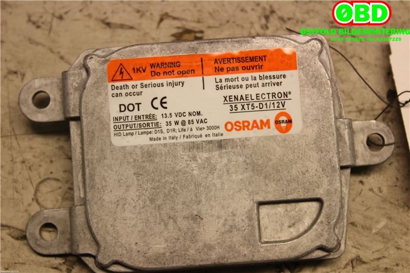 Styreenhet xenon/ballast til Škoda Octavia 2005-2008 (Type II, Fase 1)  (SKODA|1Z0 941 641 A|)