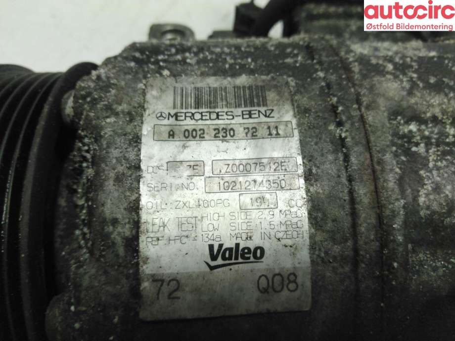 Aircondition kompressor til Mercedes Sprinter 2006-2013 (Fase 1) (906) (906) (MERCEDES|A 906 830 24 01|)