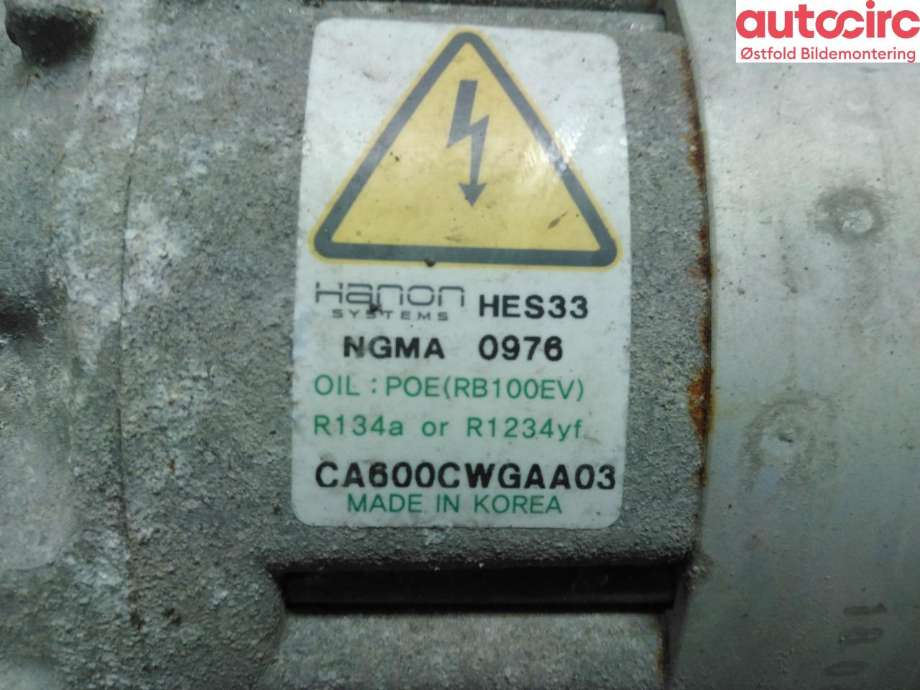 Aircondition kompressor til Hyundai Ioniq Electric 2016-2019 (Fase 1)  (HYUNDAI|97701G7000|)