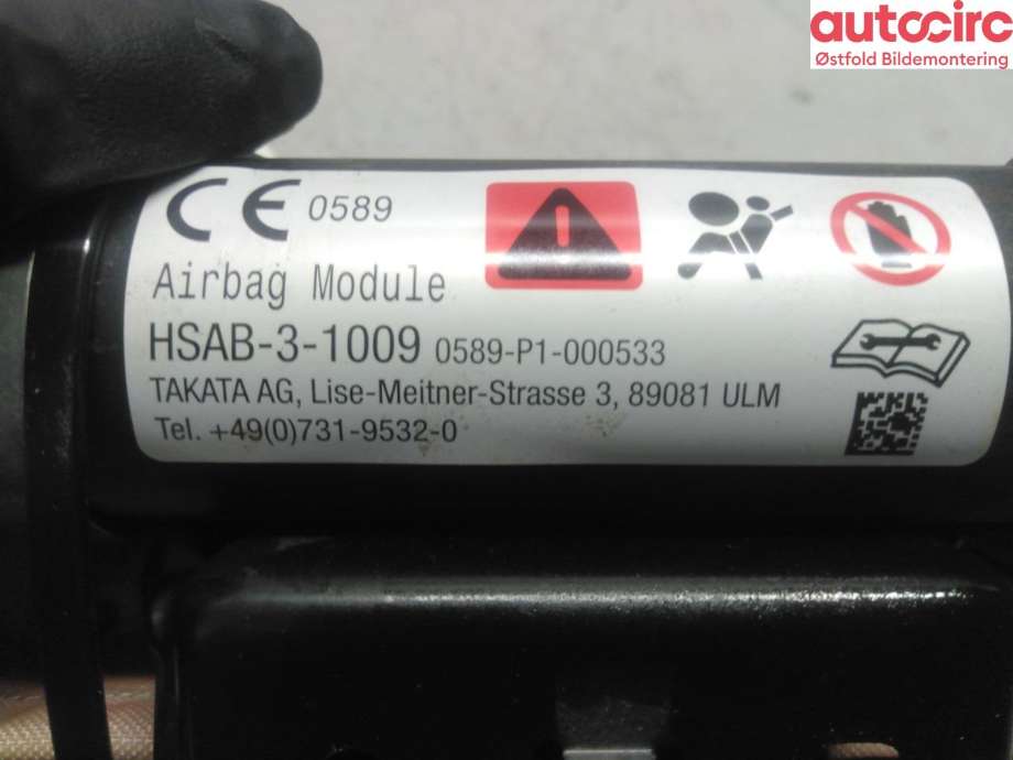 Airbag gardin venstre til Nissan Navara 2016-->> (D23) (D23) (NISSAN|985P14JC0A|)