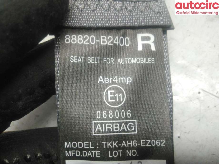 Airbag beltestrammer til Kia Soul 2014-2019 (Type II)  (KIA|88820B2400GA6|)