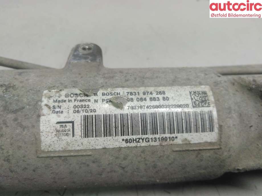 Tannstang til Peugeot Expert 2016-->> (Type III)  (PEUGEOT|98 064 683 80|)