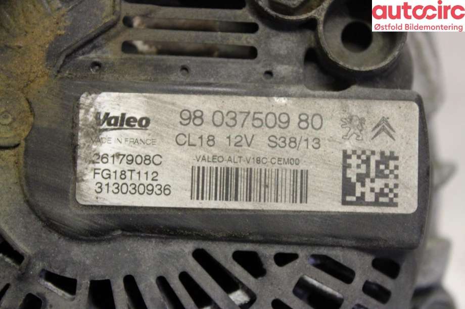 Dynamo til Toyota Proace 2013-2016 (Type I)  (TOYOTA|)
