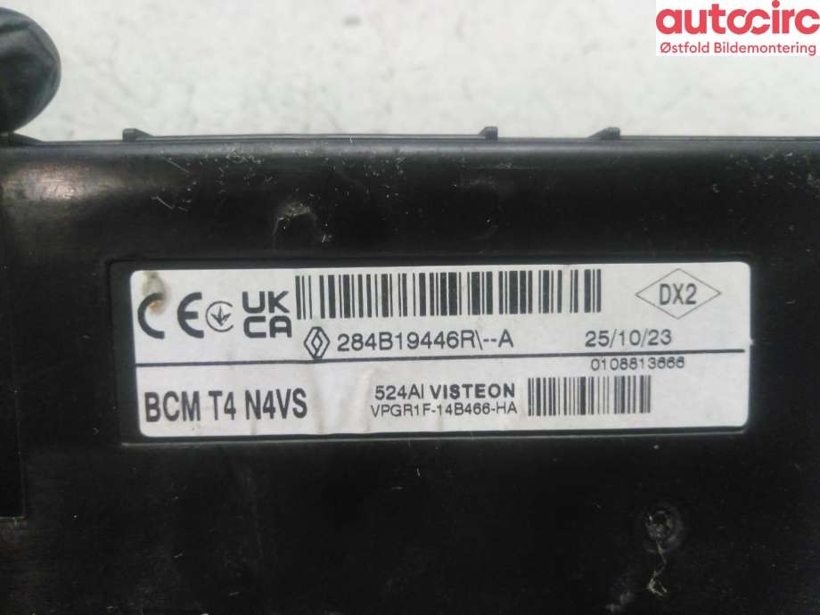 Styreenhet comfort (BCM) til Dacia Duster 2018-2024 (Type II) (DACIA||284B19446R)