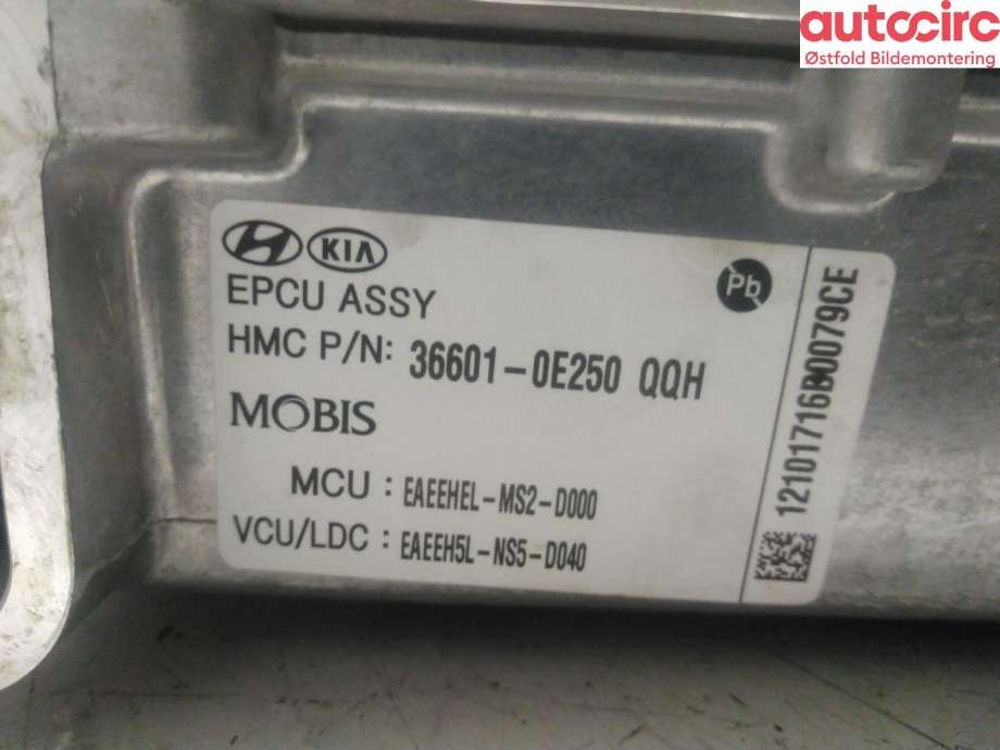 Inverter elbil til Hyundai Ioniq Electric 2016-2019 (Fase 1)  (HYUNDAI|366010E250|)