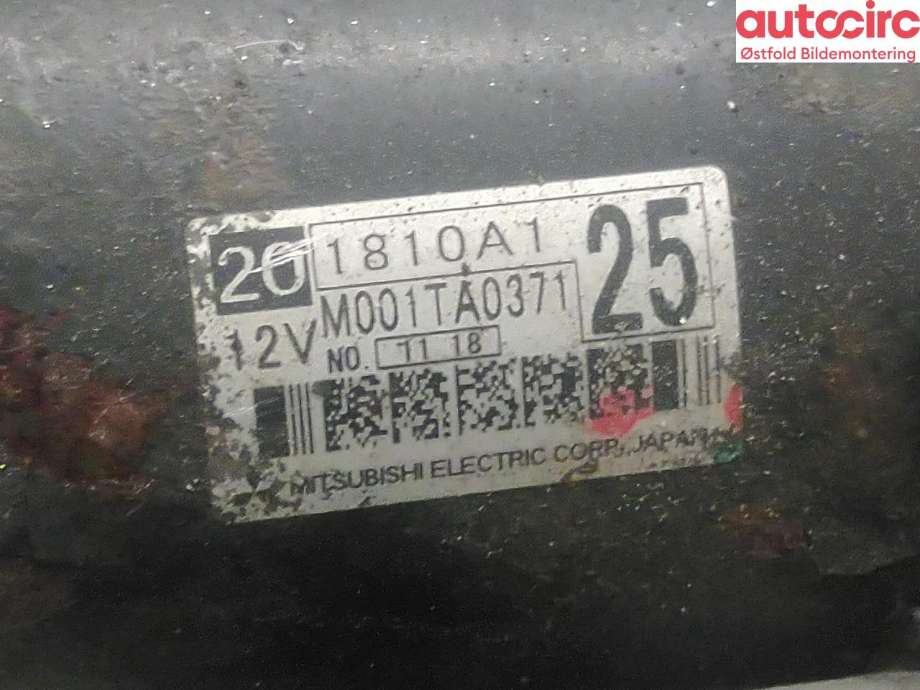 Starter diesel til Mitsubishi Outlander 2010-2012 (Type II, Fase 2)  (MITSUBISHI|1810A125|)