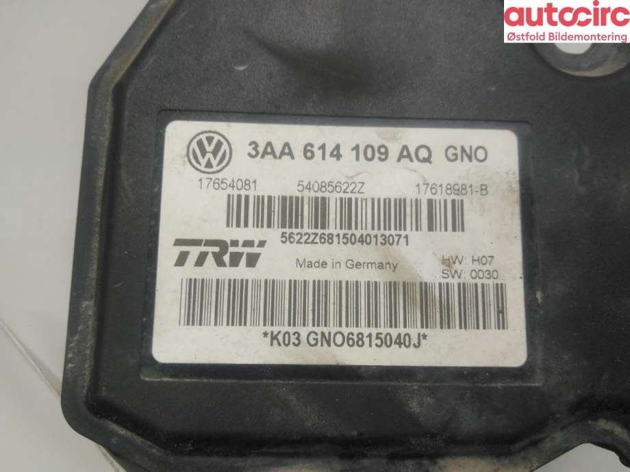 ABS sentral til VW Passat 2011-2015 (B7) (B7) (VOLKSWAGEN|3AA 614 109 BM|)
