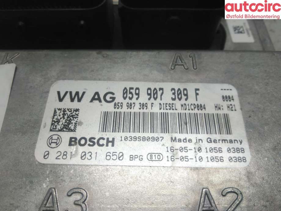 Styreenhet motor til Audi Q7 2015-->> (Type II) (AUDI|4M0 907 401 A|)