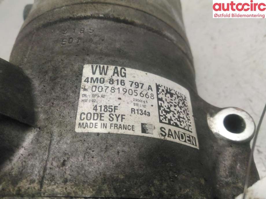 Aircondition kompressor til Audi Q7 2015-->> (Type II)  (AUDI|4M0 816 797 A|4M0 816 797 F|)