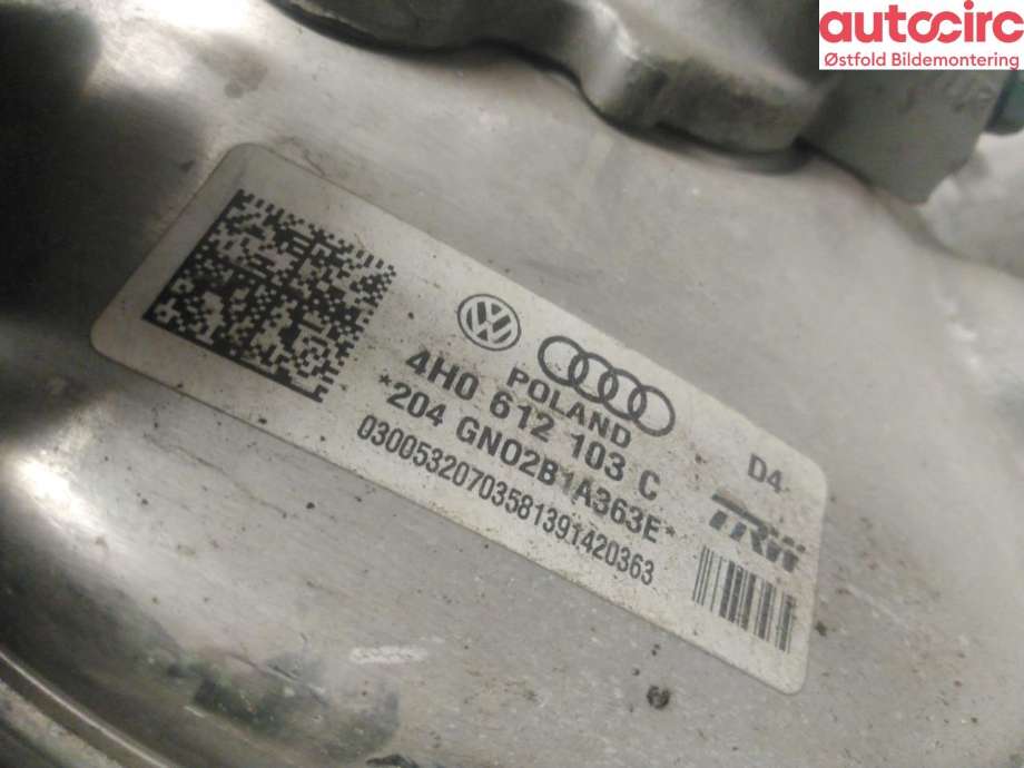 Bremsekraft-forsterker til Audi A8 2010-2013 (Type III, Fase 1)  (AUDI|8T0 612 107|)