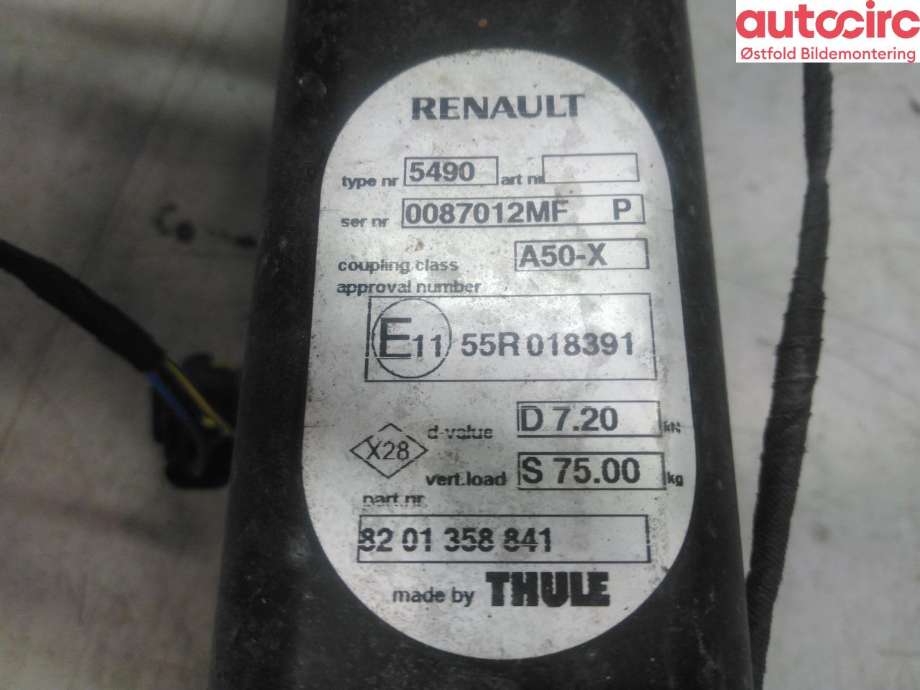 Hengerfeste til Renault Captur 2013-2020 (Type I)  (RENAULT|)