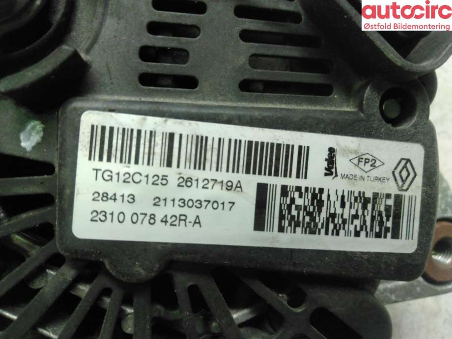 Dynamo til Renault Captur 2013-2020 (Type I)  (RENAULT|231007842R|)
