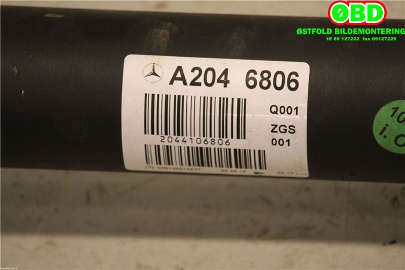 Mellomaksel til Mercedes GLK 2008-2015 (X204) (X204) (MERCEDES|A 204 410 68 06||2044106806)