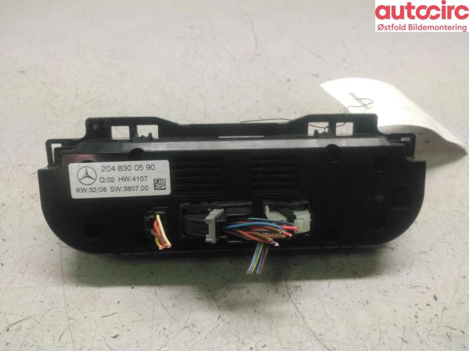Varmeapparat betjening til Mercedes GLK 2008-2015 (X204) (X204) (MERCEDES|A 204 830 05 90|)