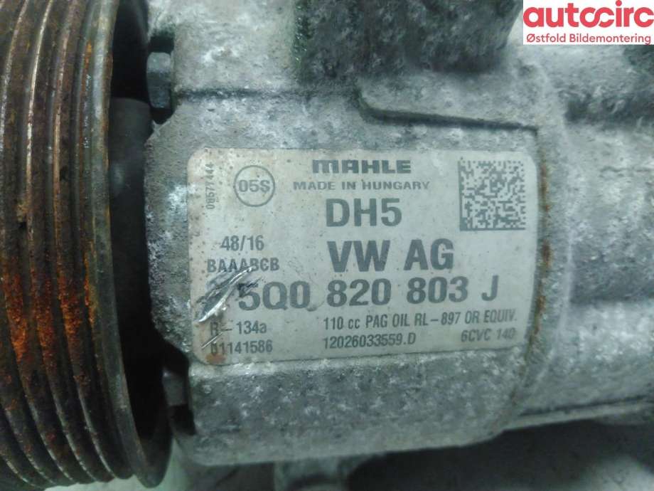 Aircondition kompressor til VW Caddy 2015-2020 (Type III, Fase 3)  (VOLKSWAGEN|)