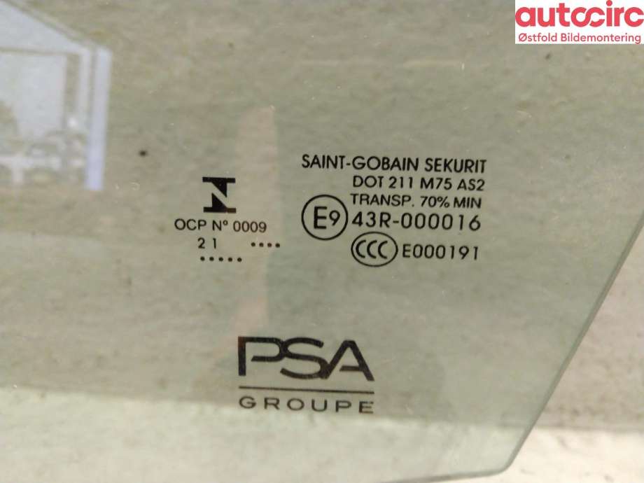 Siderute venstre foran til Citroën C4, Spacetourer 2019-->>  (CITROEN|98 328 464 80|)