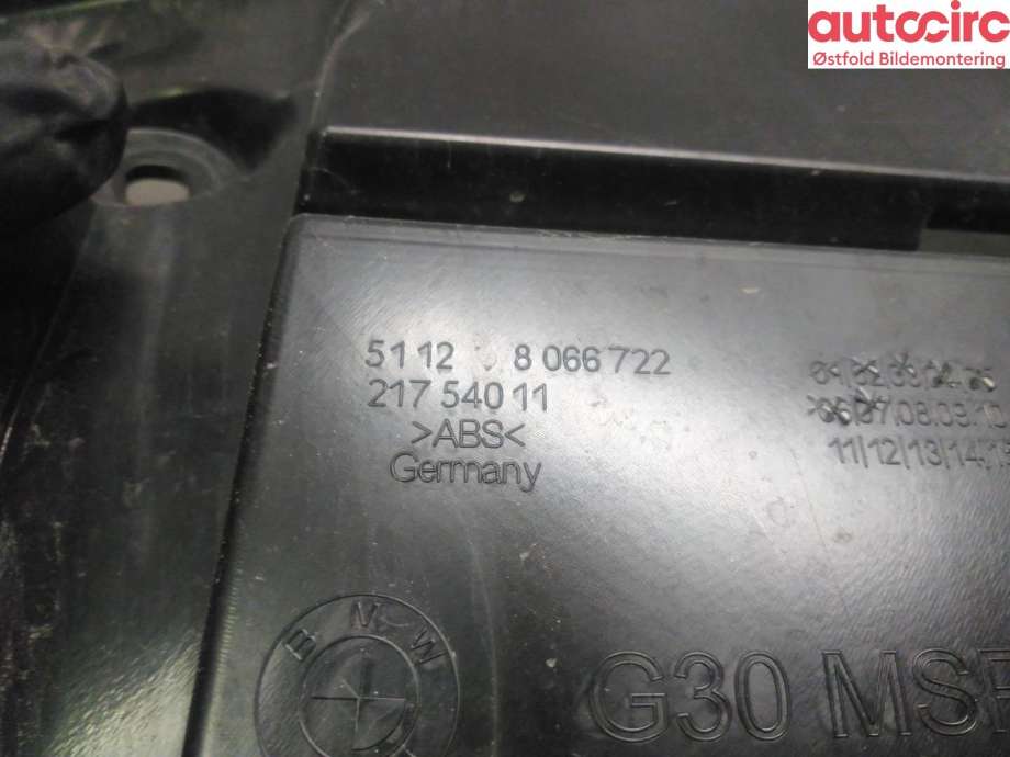 Diverse deler til BMW 5-Serie 2017-->> (G30/G31) (G30/G31) (BMW|51 12 8 066 722|)
