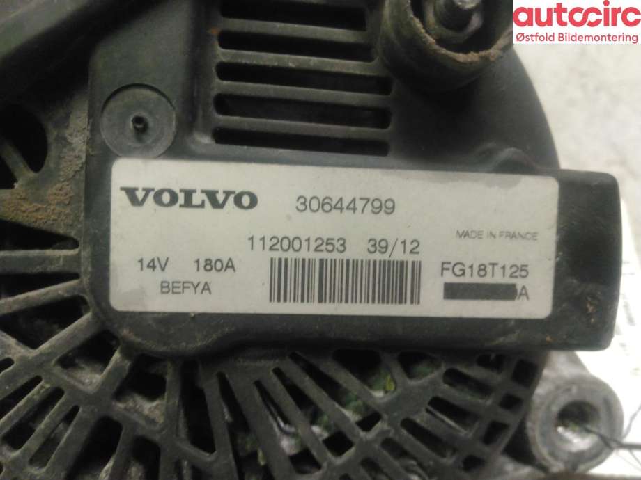 Dynamo til Volvo V60 2010-2013 (Type I, Fase 1) (VOLVO|36002929||30644799)