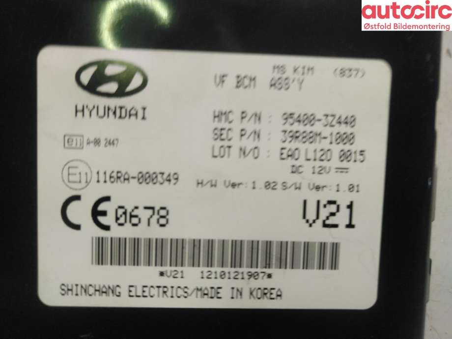 Styreenhet comfort (BCM) til Hyundai i40 2012-2017 (HYUNDAI|954003Z440|)