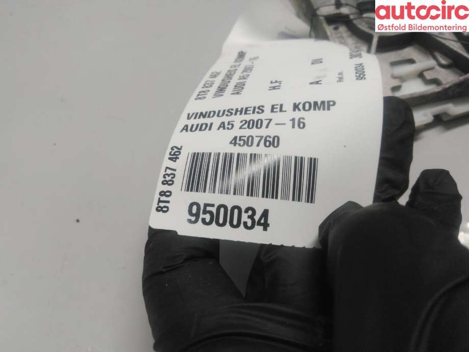 Ruteheis venstre foran til Audi A5 2007-2016 (Type I) (AUDI|8T8 839 461|)