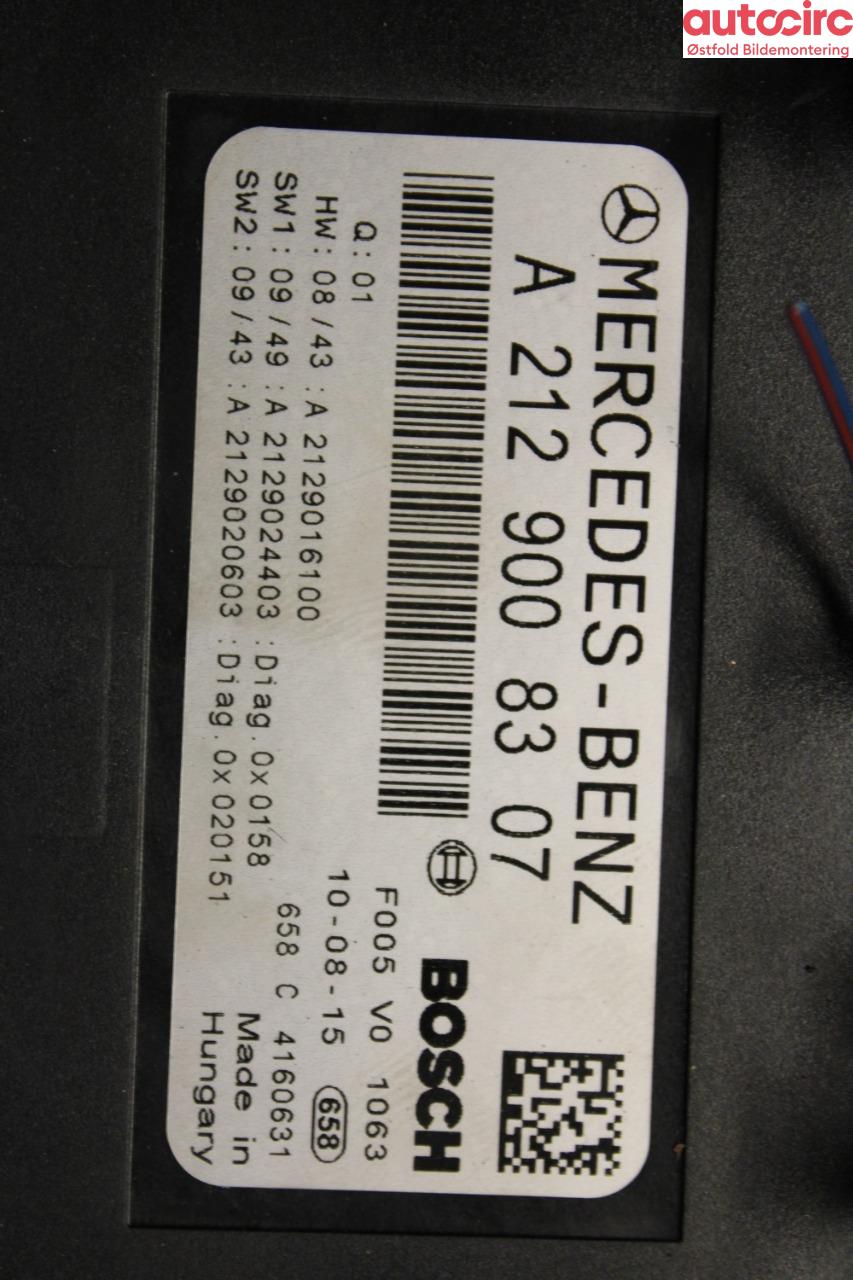 Sikringsboks til Mercedes E-Klasse 2009-2013 (Fase 1) (W212) (W212) (MERCEDES|A2129008307|)