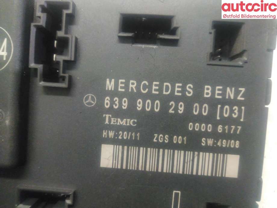 Styreenhet dør venstre foran til Mercedes Vito/Viano 2010-2014 (Fase 2) (W639) (W639) (MERCEDES|A 639 900 29 00|)