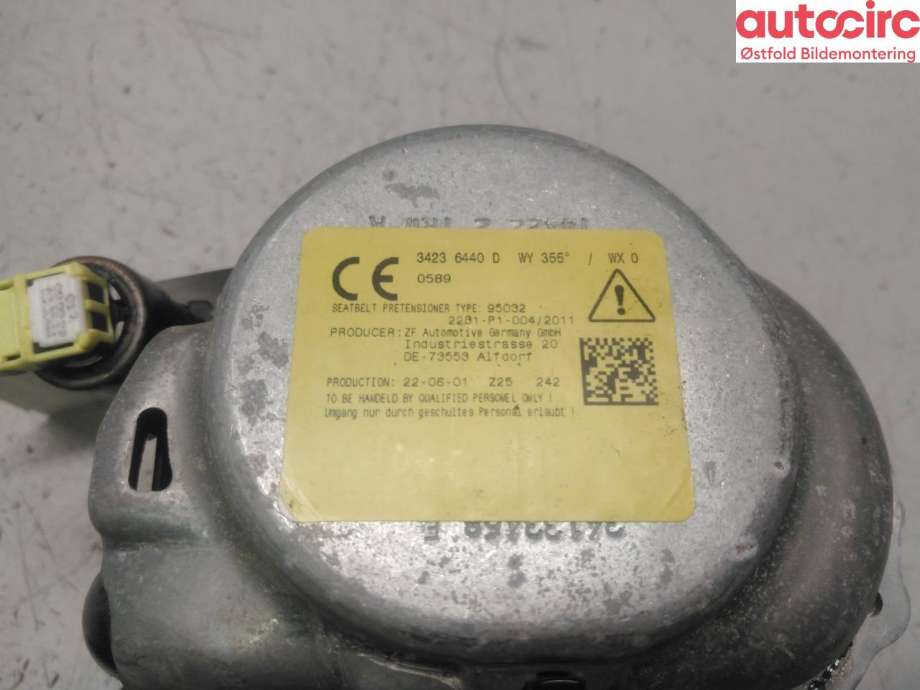 Airbag beltestrammer til Citroën Berlingo 2019-->> (Type III)  (CITROEN|98 172 303 XX|)