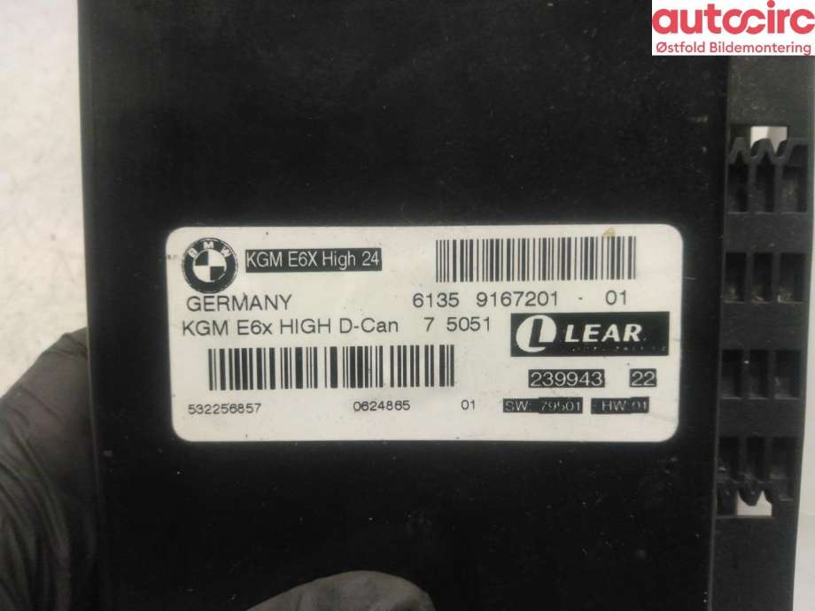 Styreenhet diverse til BMW 5-Serie 2003-2010 (E60/E61) (E60/E61) (BMW|61 35 6 965 050||61359167201)