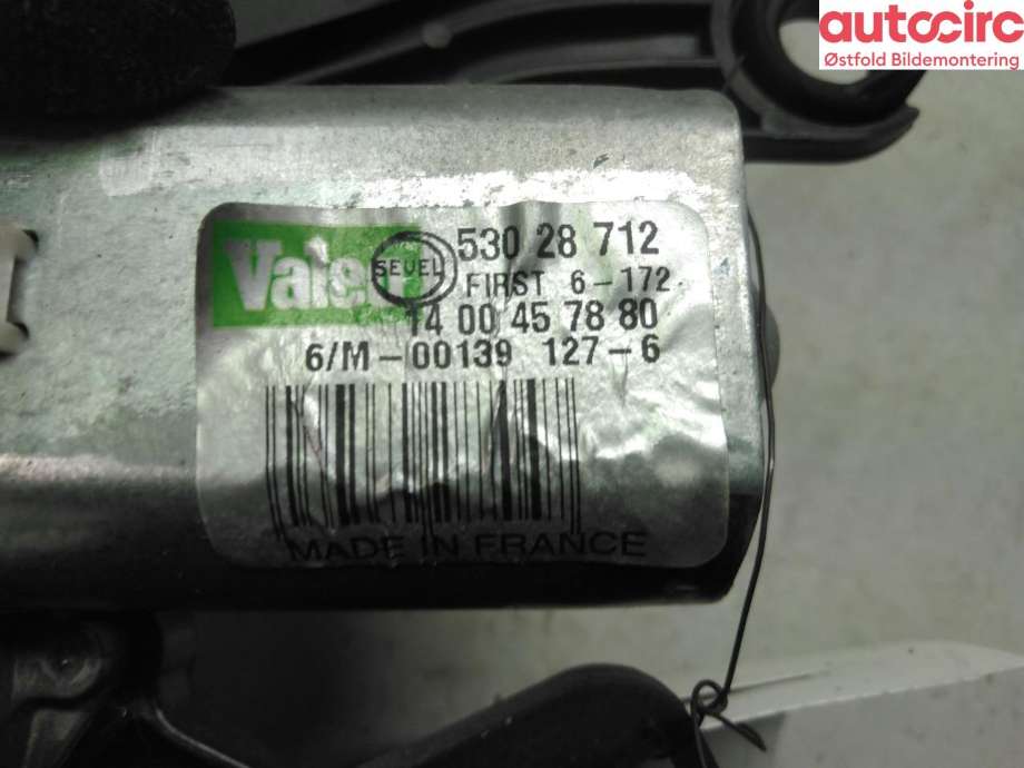 Viskermotor bakrute til Fiat Scudo 2007-2017 (Type II)  (FIAT|)