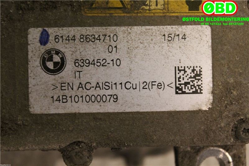 Diverse deler til BMW i3 2013-2022  (BMW|61445A34283||61448634710)