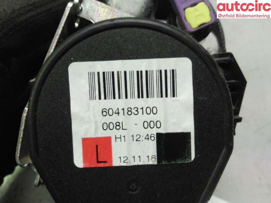 Airbag beltestrammer til Audi A3 2009-2012 (Type II, Fase 2) (AUDI|)