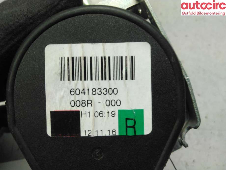 Airbag beltestrammer til Audi A3 2009-2012 (Type II, Fase 2)  (AUDI|)