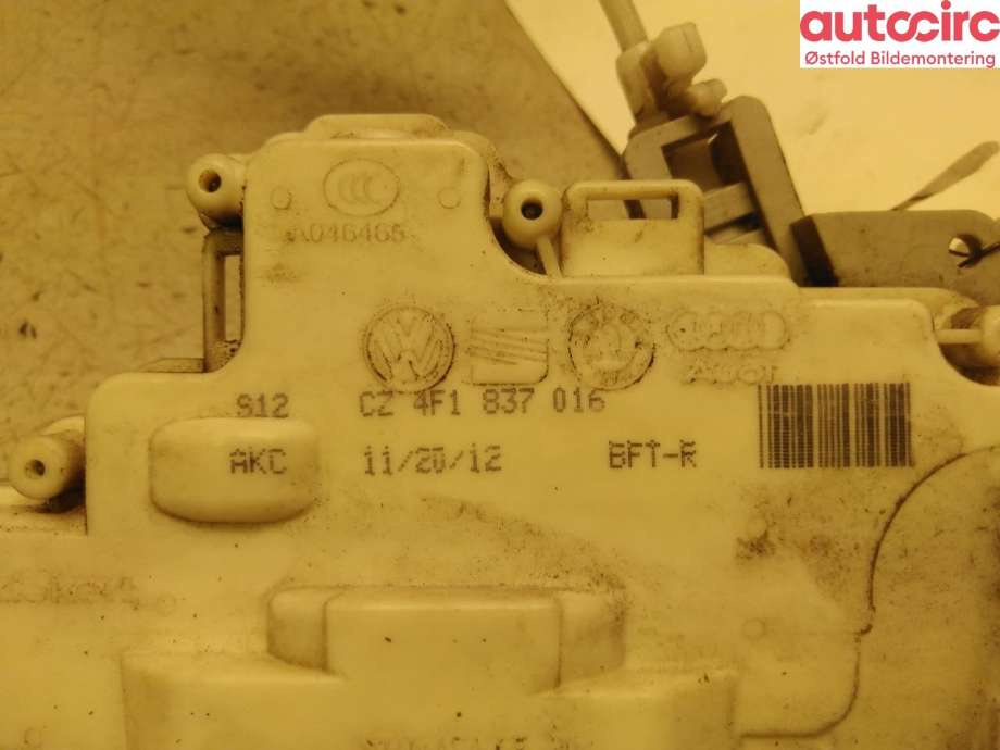 Låsekasse høyre foran til Audi A3 2009-2012 (Type II, Fase 2)  (AUDI|)