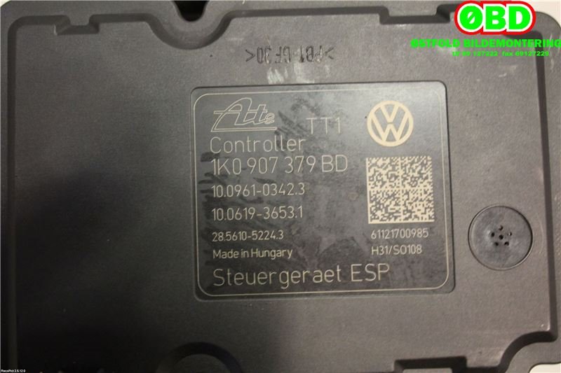 ABS sentral til VW Caddy 2010-2015 (Type III, Fase 2)  (VOLKSWAGEN|1K0 614 517 CN||1K0614517CN)
