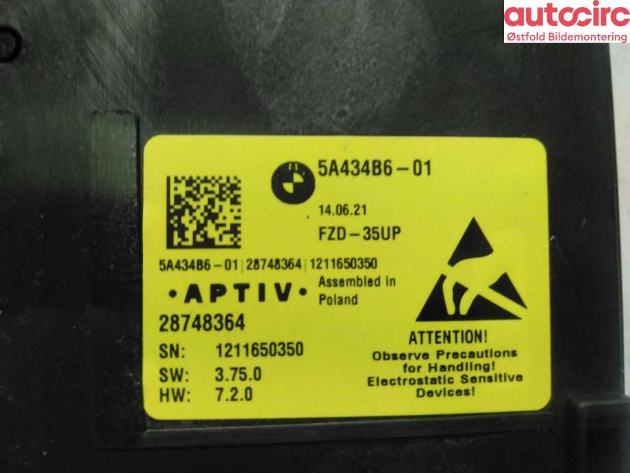 Taklyspanel til BMW X7 2018-->> (G07) (G07) (BMW X7 XDRIVE40D|61 31 5 A5A 535|)