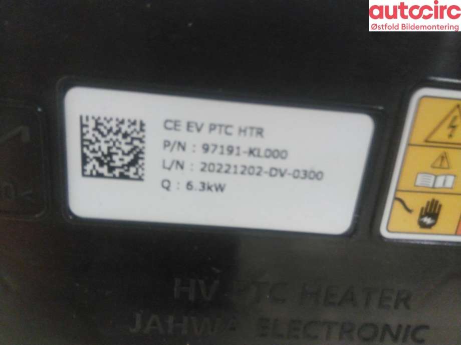 Varmeapparat register til Hyundai Ioniq 6 2023-->>  (HYUNDAI|)