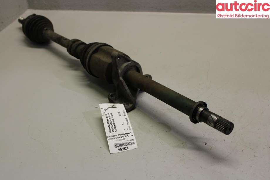 Drivaksel høyre foran til Nissan Qashqai 2010-2014 (Type I, Fase 2)  (NISSAN|39100BB32B|)