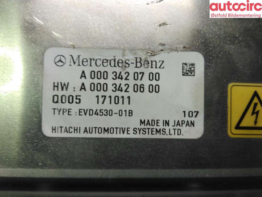 Inverter elbil til Mercedes GLC 2015-2022 (X253) (X253) (MERCEDES|A 000 342 07 00|)