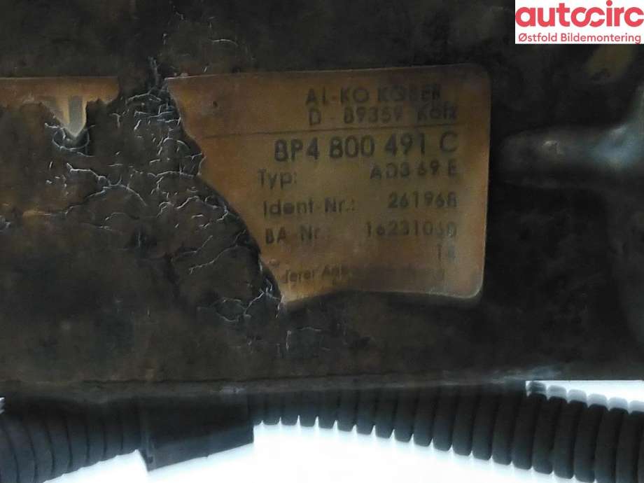 Hengerfeste til Audi A3 2009-2012 (Type II, Fase 2)  (AUDI|8P4 800 491 C|)