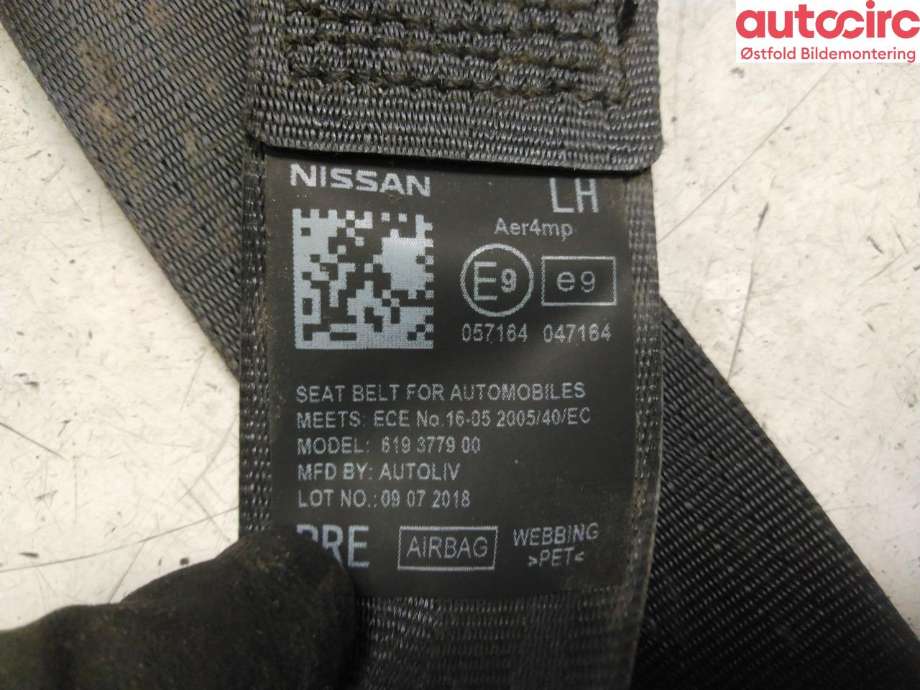 Airbag beltestrammer til Nissan NV200 2010-2019 (NISSAN|)