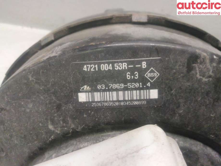 Bremsekraft-forsterker til Renault Master 2014-->> (Type III, Fase 2) (RENAULT|472109102R|)