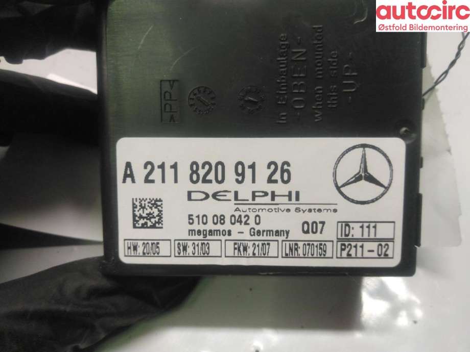 Styreenhet diverse til Mercedes SLK 2005-2011 (R171) (R171) (MERCEDES|A 211 820 91 26|)