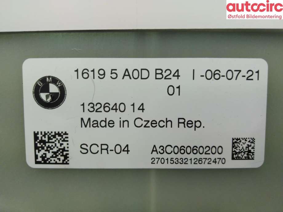 Styreenhet diverse til BMW X7 2018-->> (G07) (G07) (BMW X7 XDRIVE40D|16 19 5 A0D B24|)