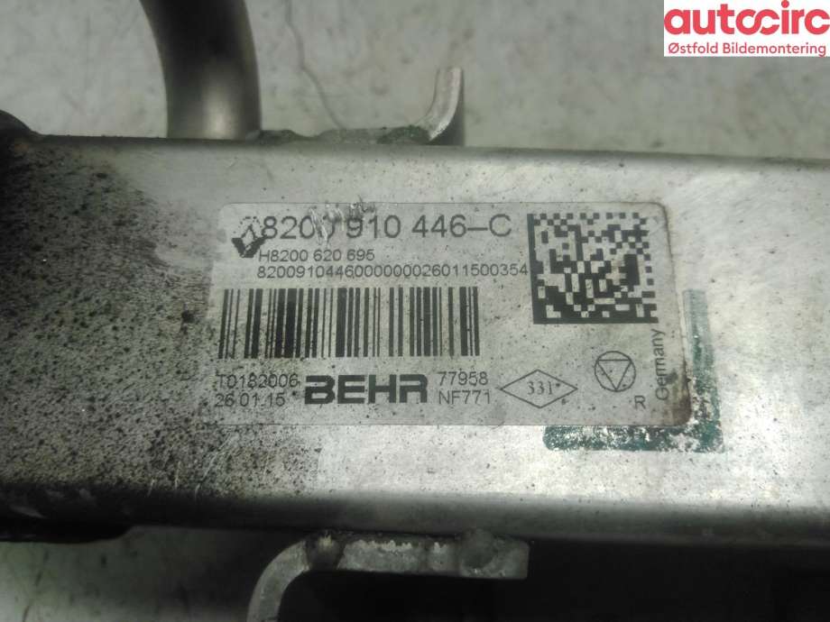 EGR-kjøler til Renault Master 2014-->> (Type III, Fase 2) (RENAULT|8200910446|)