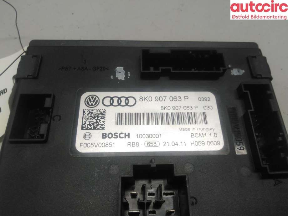 Styreenhet comfort (BCM) til Audi A5 2007-2016 (Type I)  (AUDI|8K0 907 063 BE|)