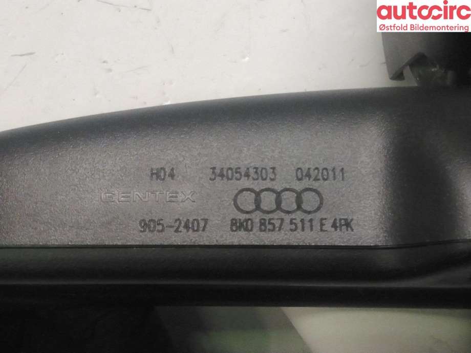 Speil innvendig til Audi A5 2007-2016 (Type I) (AUDI|8K0 857 511 E|)