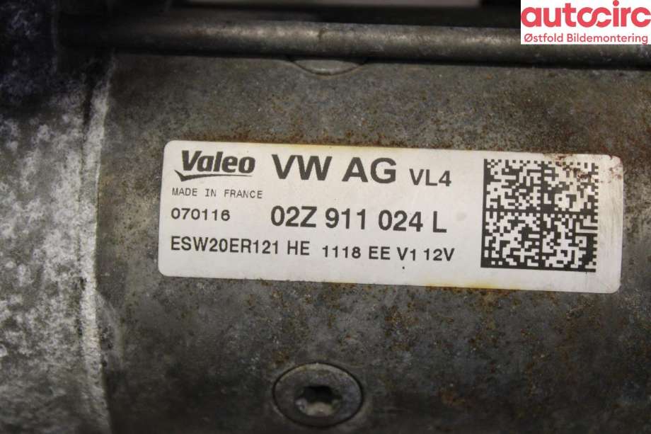 Starter diesel til Škoda Superb 2015-->> (Type III)  (SKODA|02Z 911 024 B|)