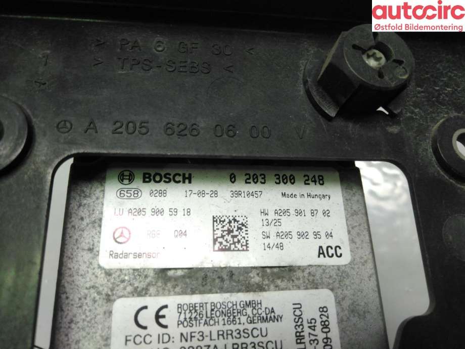 Sensor radar til Mercedes C-Klasse 2014-2018 (Fase 1) (W205) (W205) (MERCEDES|)