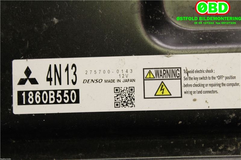 Styreenhet motor til Mitsubishi ASX 2010-2019  (MITSUBISHI|1860B550|)