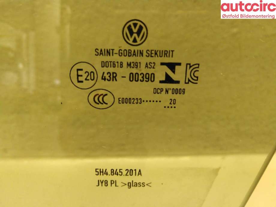 Siderute venstre foran til VW Golf VIII 2020-->>  (VOLKSWAGEN|5H4 845 201 A|)